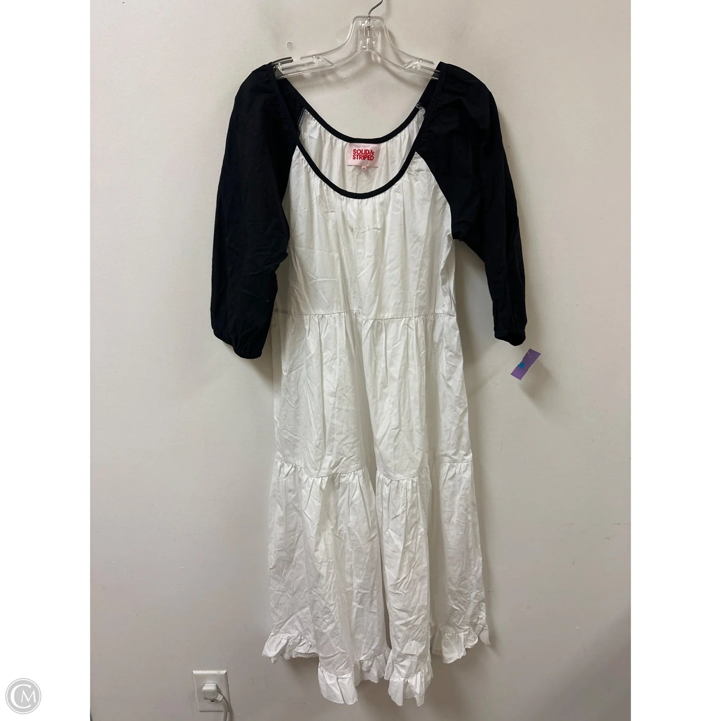 Dress Casual Maxi By Solid & Striped In White, Size: M