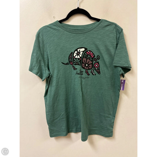 Top Short Sleeve By Lee In Green, Size: L