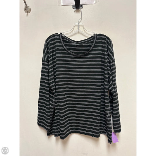 Top Long Sleeve By Talbots In Black, Size: 2x