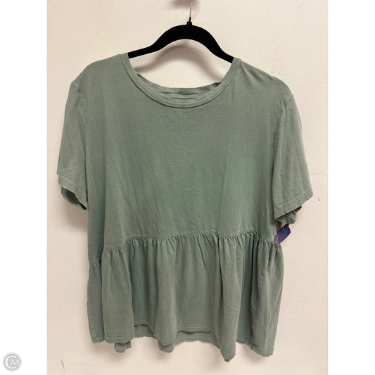 Top Short Sleeve By Gap In Green, Size: Xl