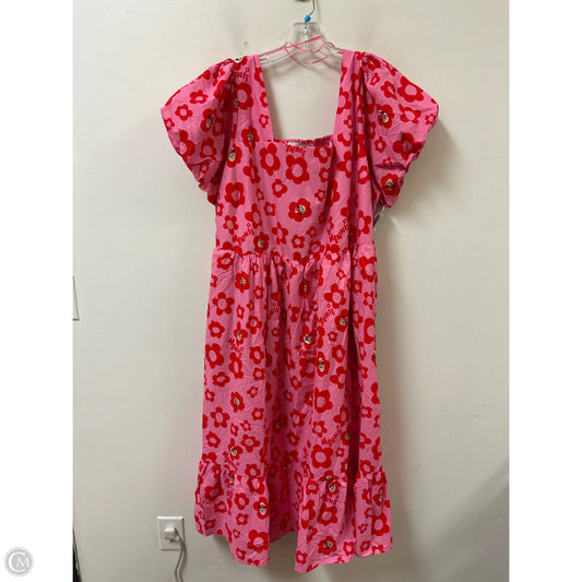 Dress Casual Midi By Disney In Pink, Size: 3x