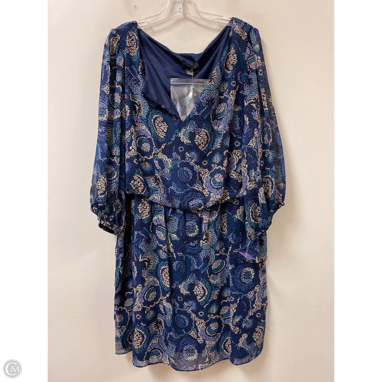 Dress Casual Midi By Jessica Howard In Blue, Size: 3x