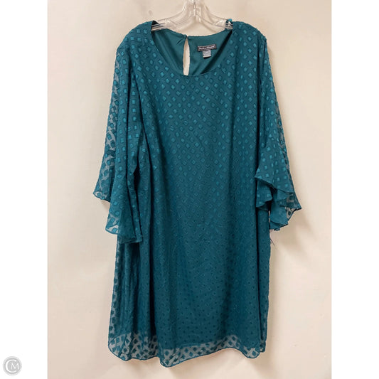 Dress Casual Midi By Jessica Howard In Teal, Size: 3x