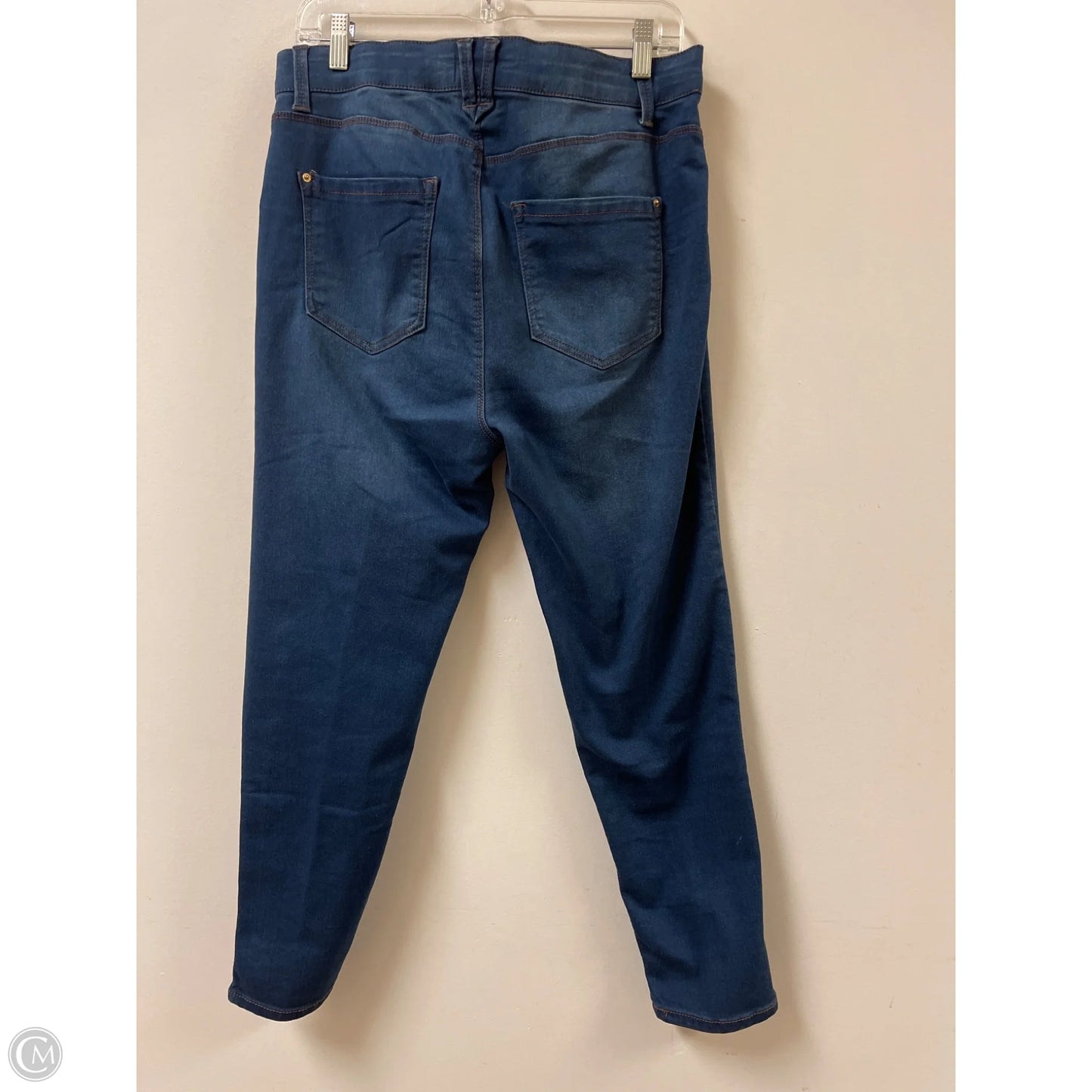 Jeans Skinny By Curve Appeal In Blue Denim, Size: 14