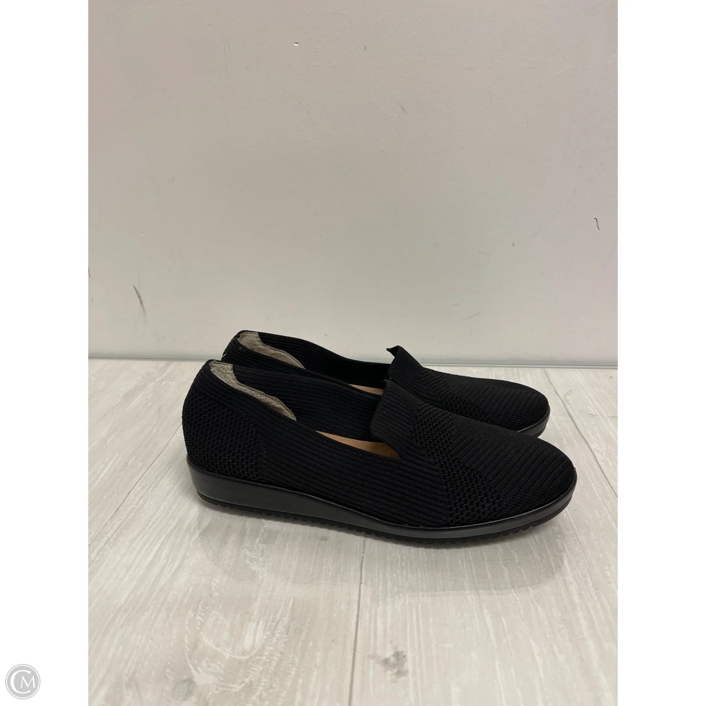 Shoes Heels Wedge By Adrienne Vittadini In Black, Size: 8