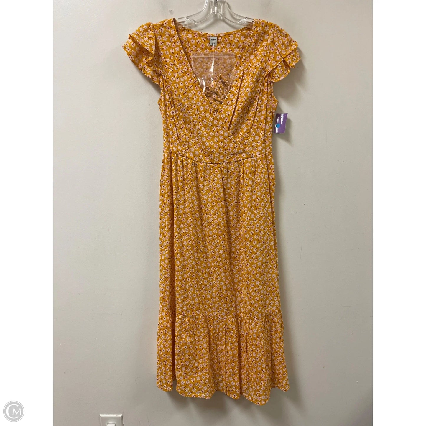 Dress Casual Maxi By Old Navy In Yellow, Size: Xs