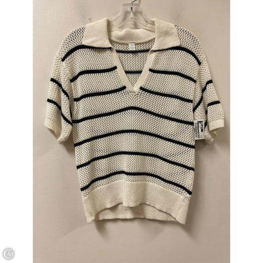 Sweater Short Sleeve By Old Navy In White, Size: S