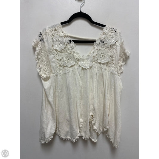 Top Sleeveless By Anthropologie In Cream, Size: Xs