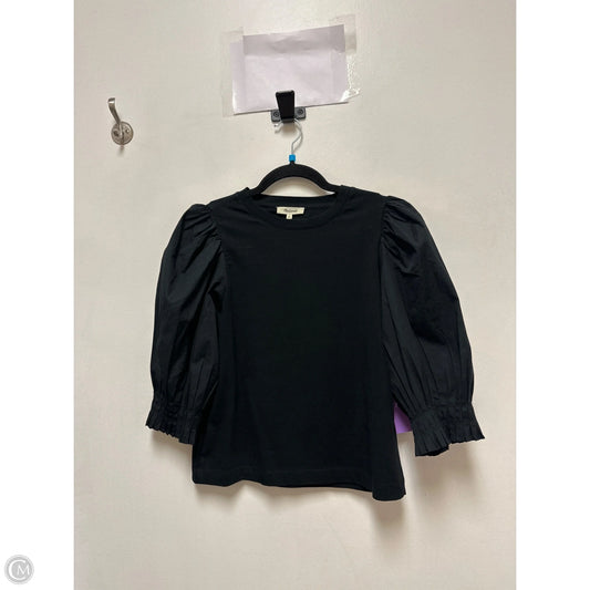 Top Short Sleeve By Madewell In Black, Size: S