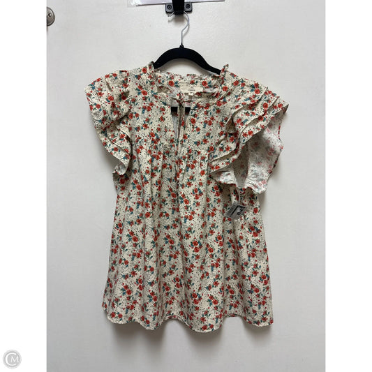 Top Short Sleeve By Entro In Multi-colored, Size: S