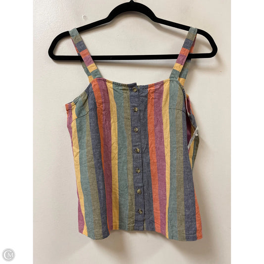 Top Sleeveless By Madewell In Multi-colored, Size: Xs