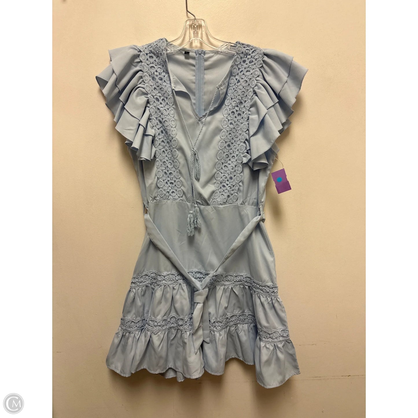 Dress Casual Short By Clothes Mentor In Blue, Size: L
