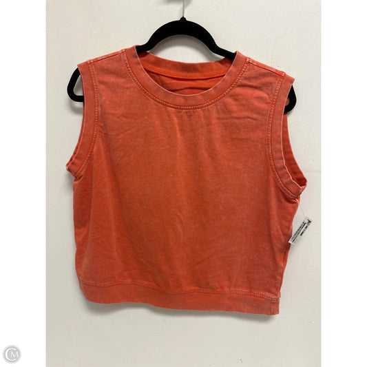 Top Sleeveless By Clothes Mentor In Orange, Size: M