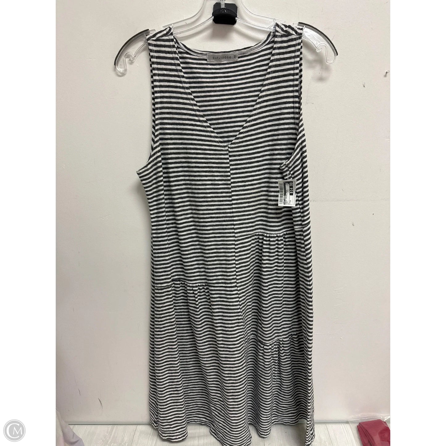 Dress Casual Midi By Cut Loose In Grey, Size: M