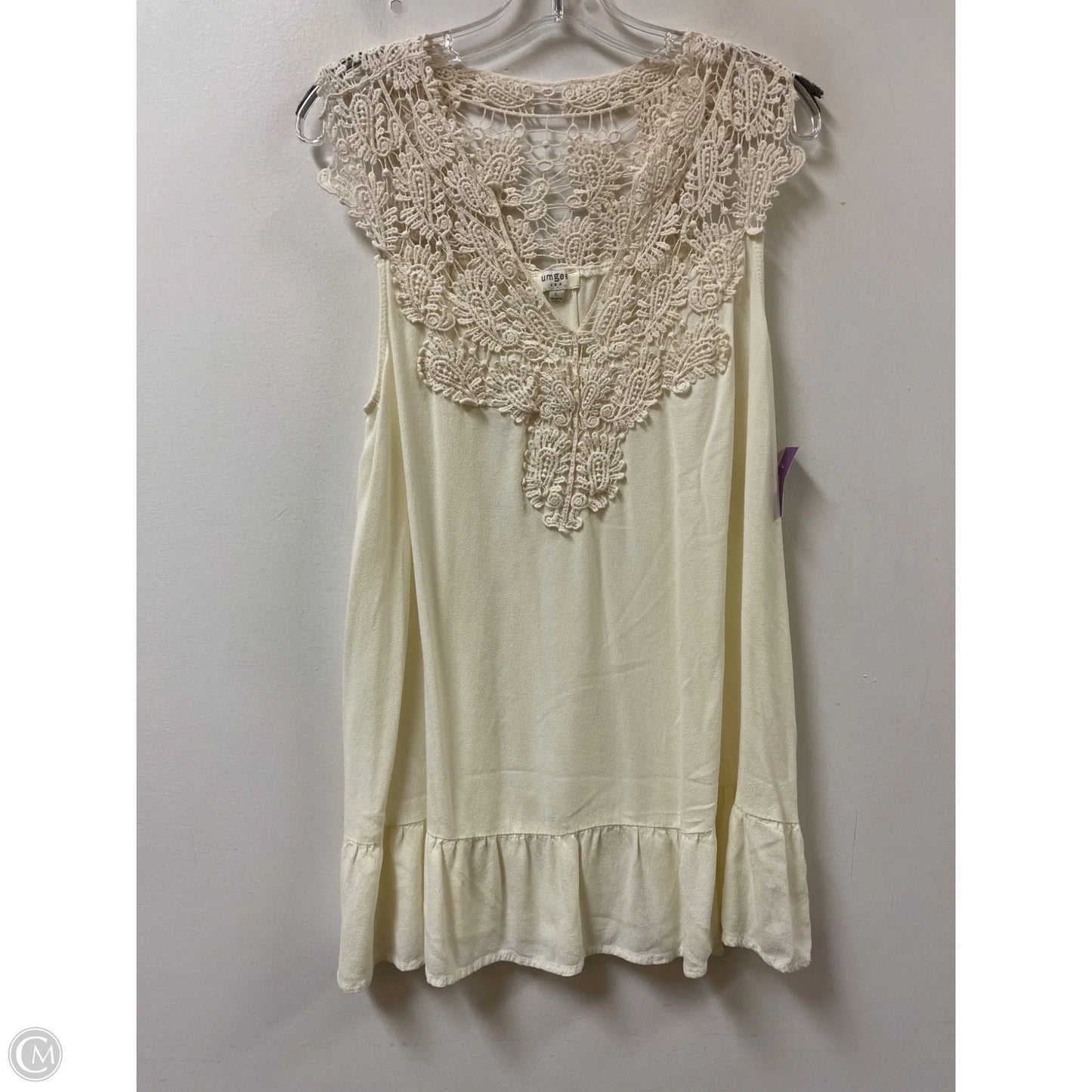 Tunic Sleeveless By Umgee In Cream, Size: L