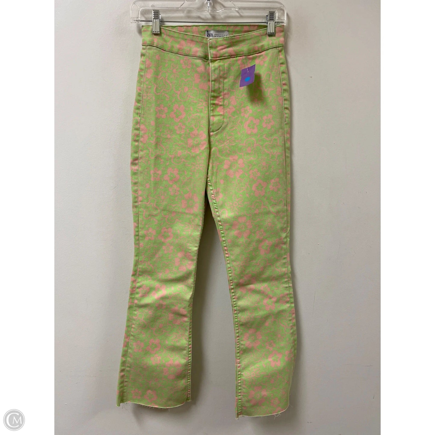 Jeans Flared By Zara In Grey, Size: 6