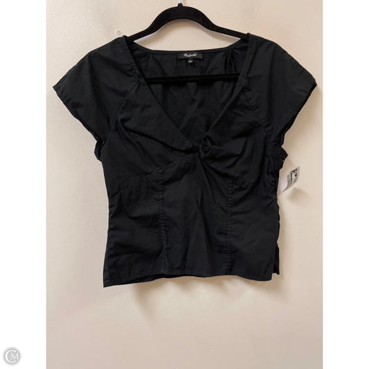 Top Short Sleeve By Madewell In Black, Size: S