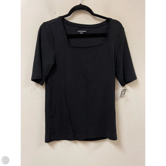 Top Short Sleeve By Amazon Essentials In Black, Size: L
