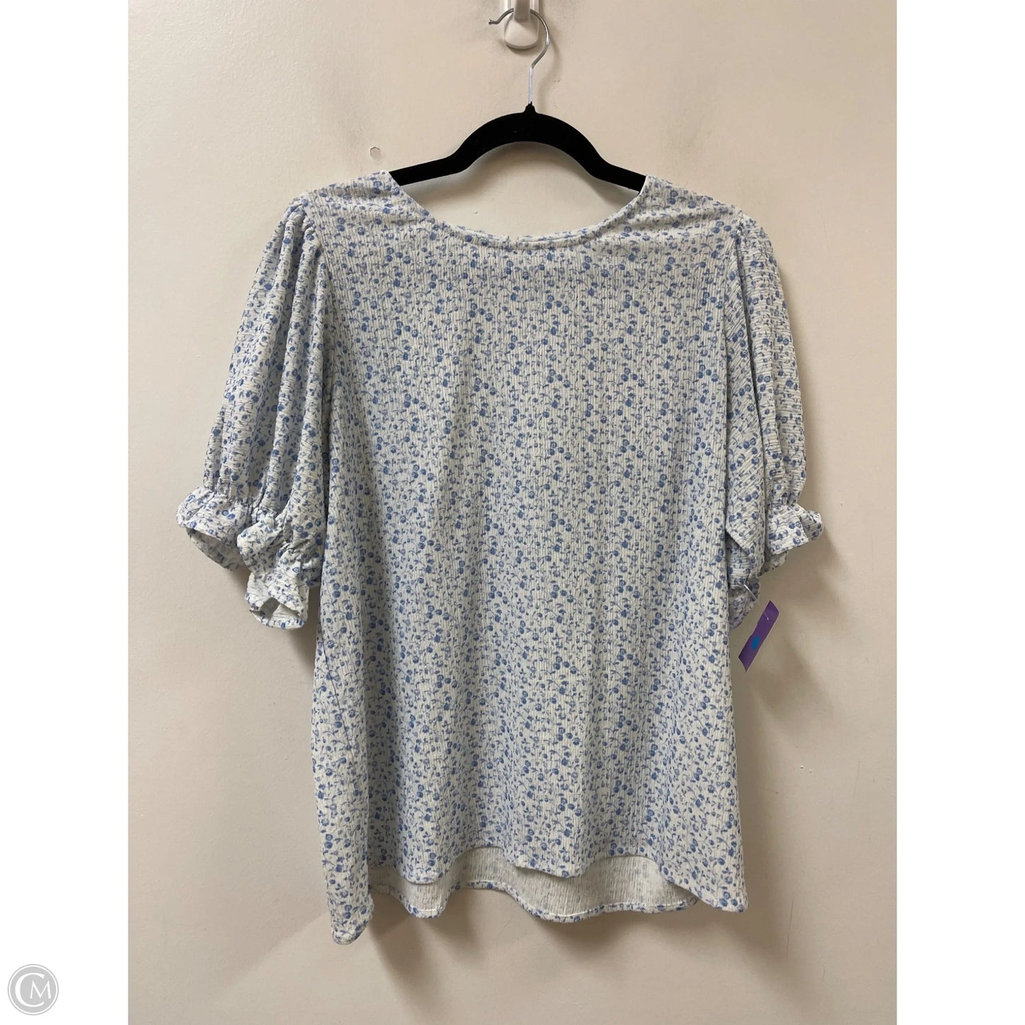 Top Short Sleeve By Clothes Mentor In Blue, Size: L
