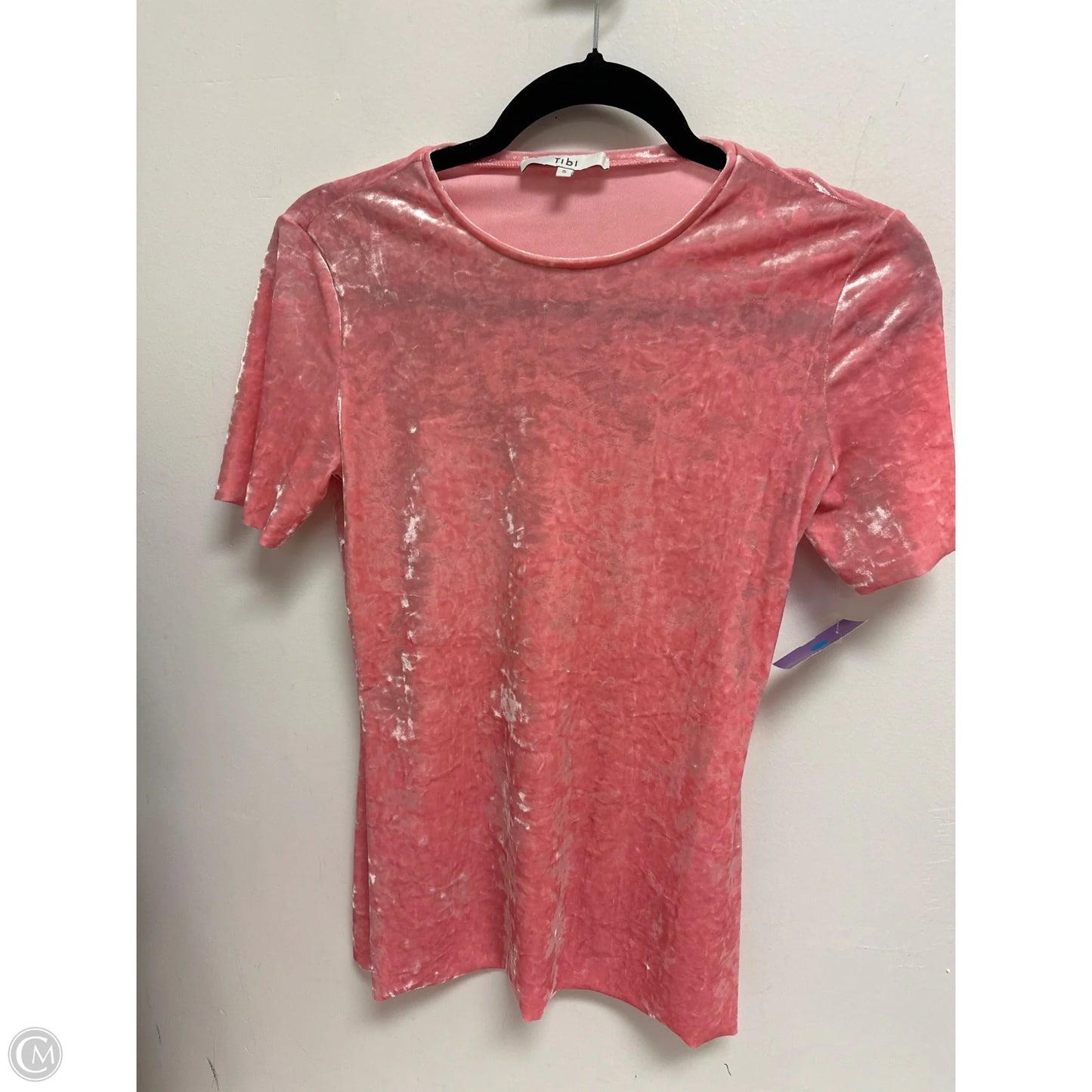 Top Short Sleeve By Tibi In Pink, Size: S