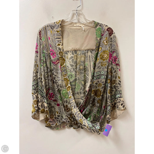 Top Long Sleeve By Floreat In Multi-colored, Size: M
