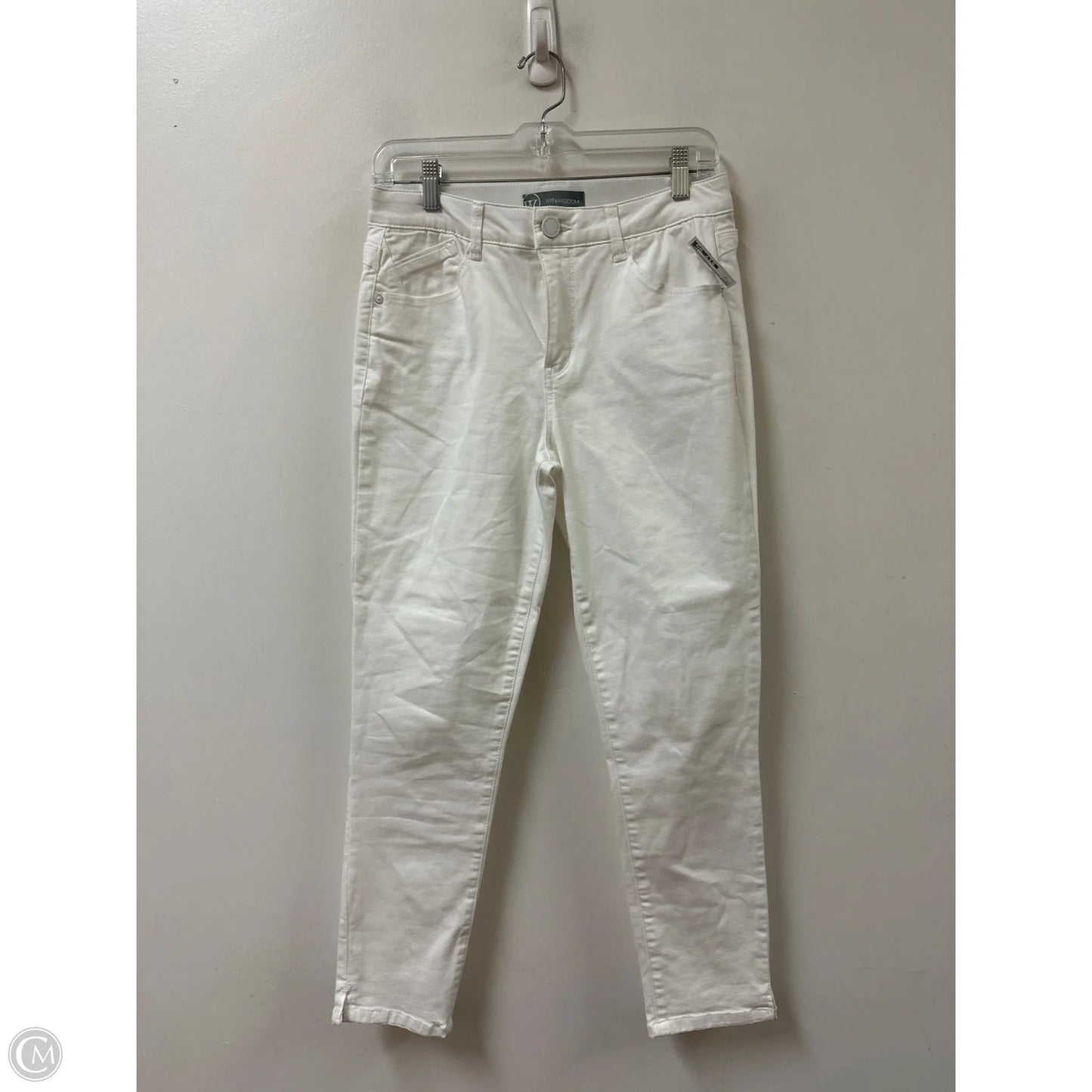 Jeans Skinny By Wit & Wisdom In White, Size: 6