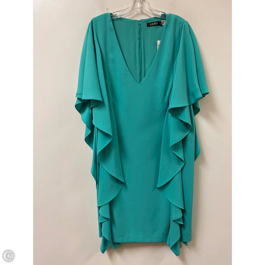 Dress Casual Midi By Lauren By Ralph Lauren In Green, Size: Xl