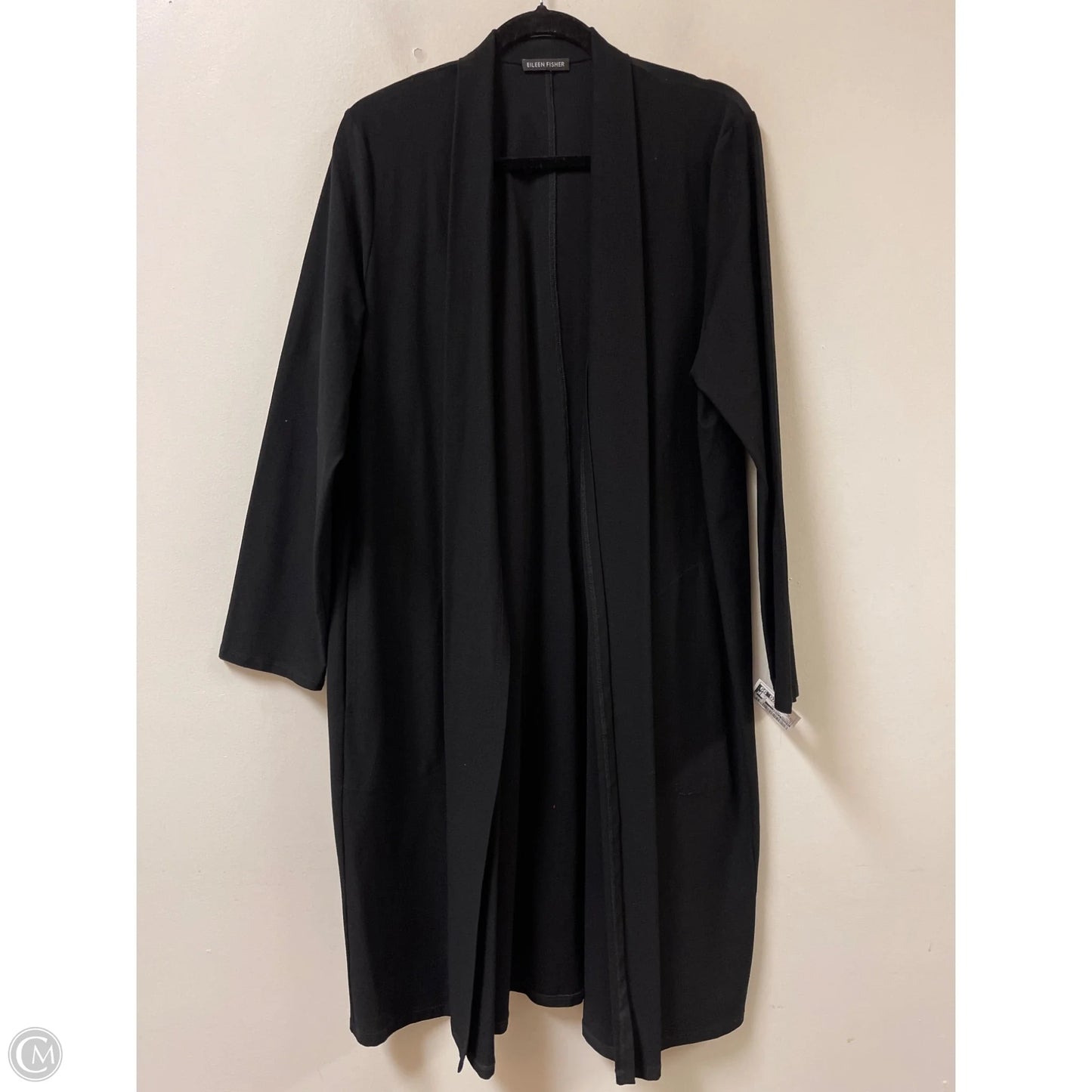 Sweater Cardigan By Eileen Fisher In Black, Size: Xl