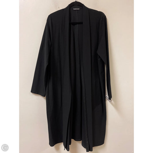 Sweater Cardigan By Eileen Fisher In Black, Size: Xl