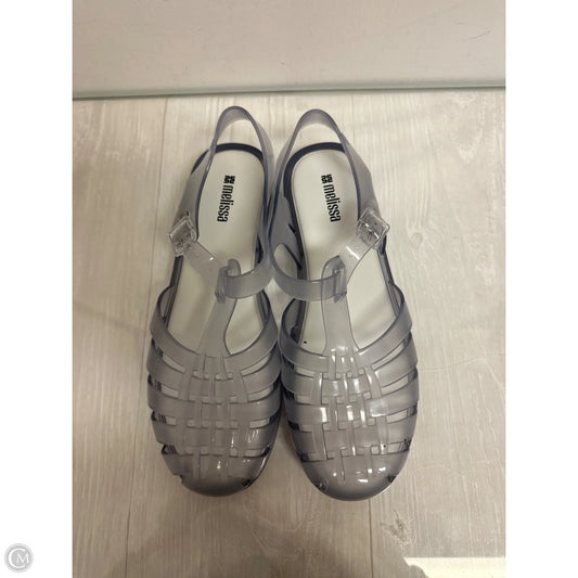 Sandals Flats By Clothes Mentor In Clear, Size: 9