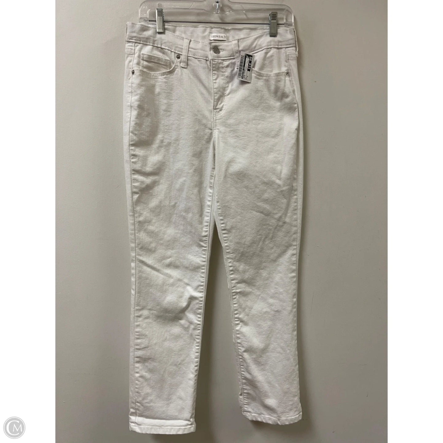 Jeans Skinny By Crown And Ivy In White, Size: 8