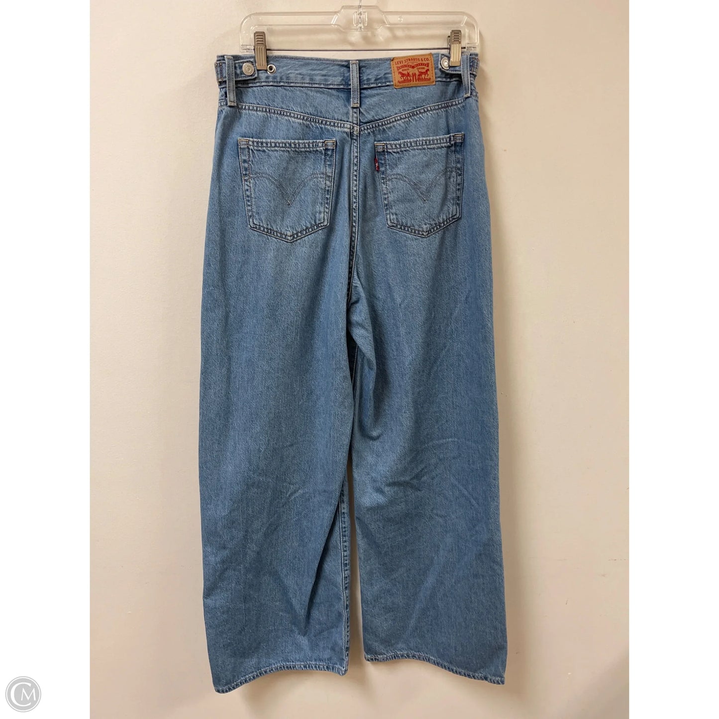 Jeans Wide Leg By Levis In Blue Denim, Size: 10