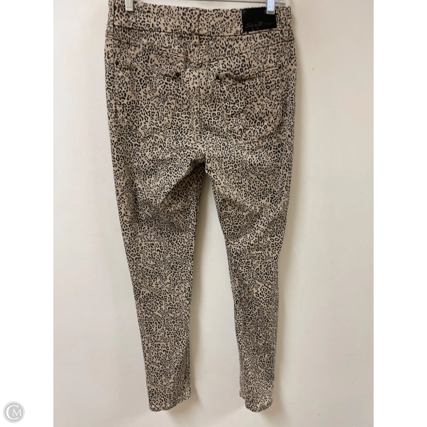 Jeans Skinny By Seven 7 In Animal Print, Size: 8