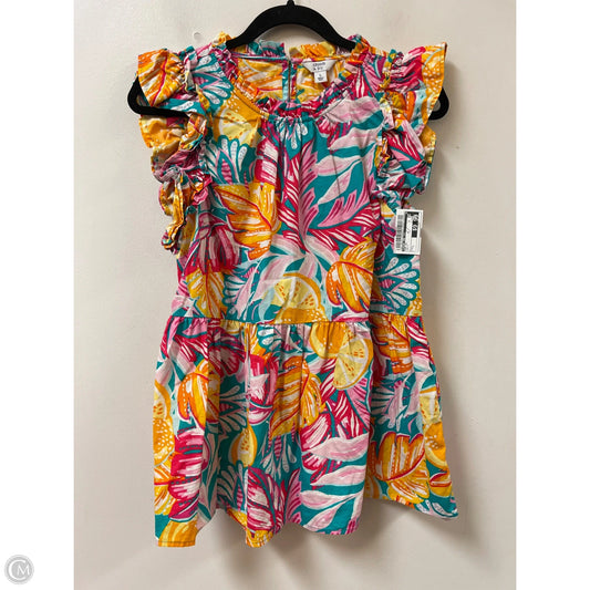 Top Short Sleeve By Crown And Ivy In Multi-colored, Size: L