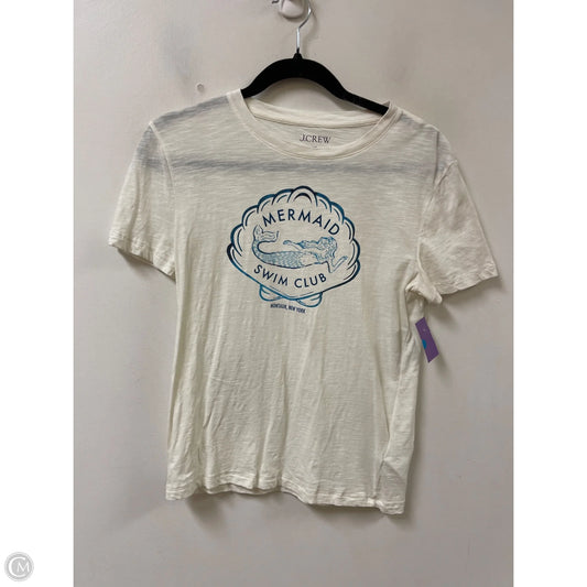 Top Short Sleeve By J. Crew In Cream, Size: Xs