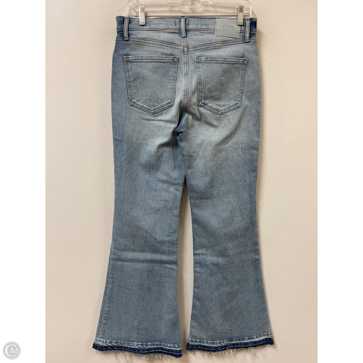 Jeans Wide Leg By Express In Blue Denim, Size: 6