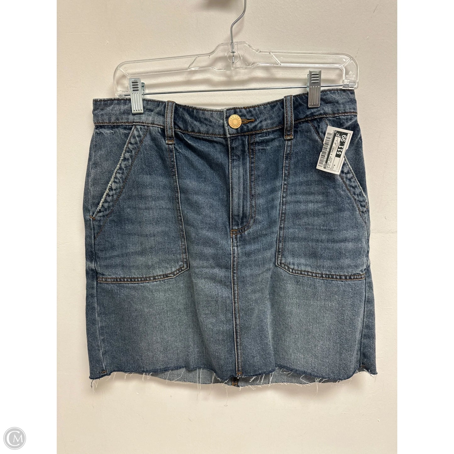 Skirt Mini & Short By Kut In Blue Denim, Size: 4