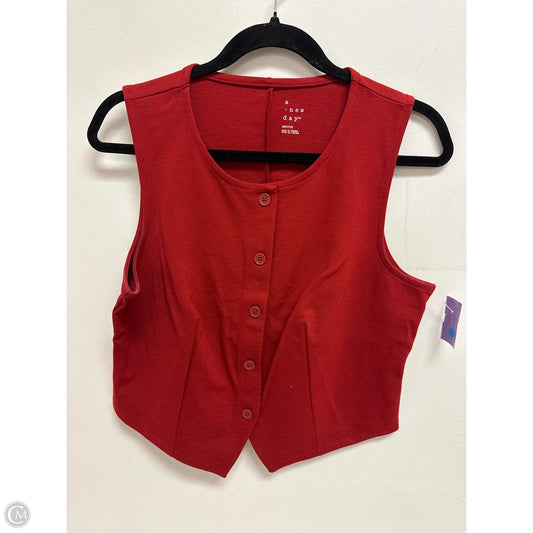 Vest Other By A New Day In Red, Size: M