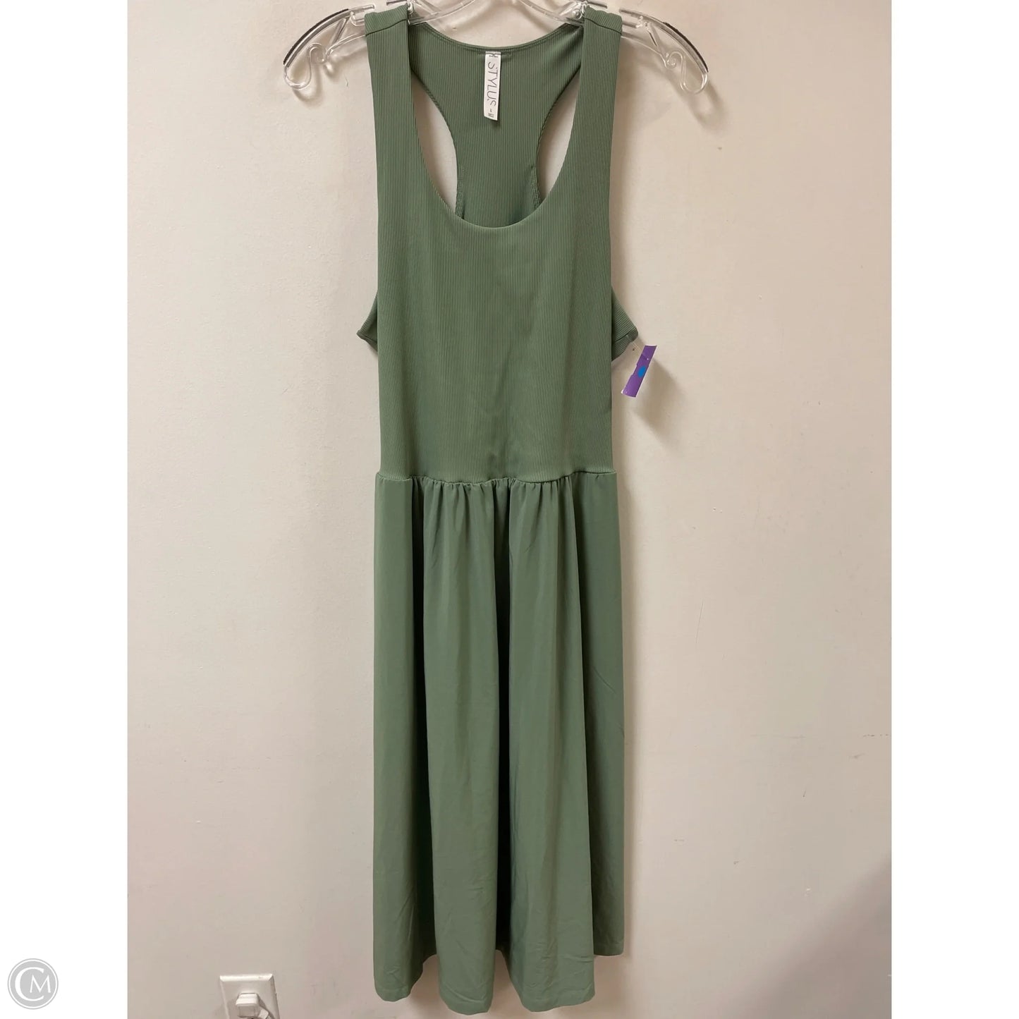 Dress Casual Maxi By Stylus In Green, Size: L