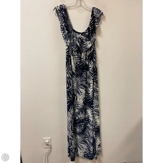 Dress Casual Maxi By Mlle Gabrielle In Navy, Size: Xl
