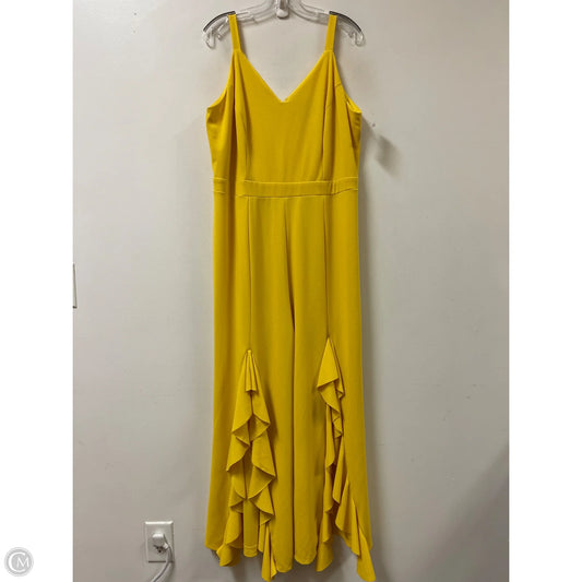 Jumpsuit By Ashley Stewart In Yellow, Size: 2x