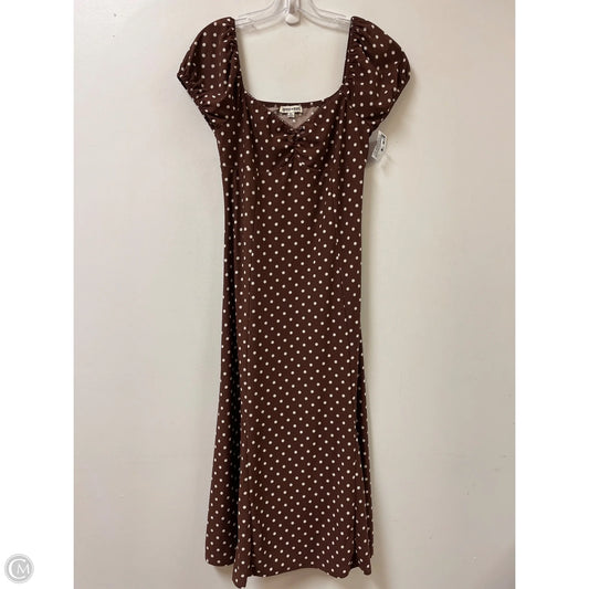 Dress Casual Maxi By Inspired Hearts In Brown, Size: Xl