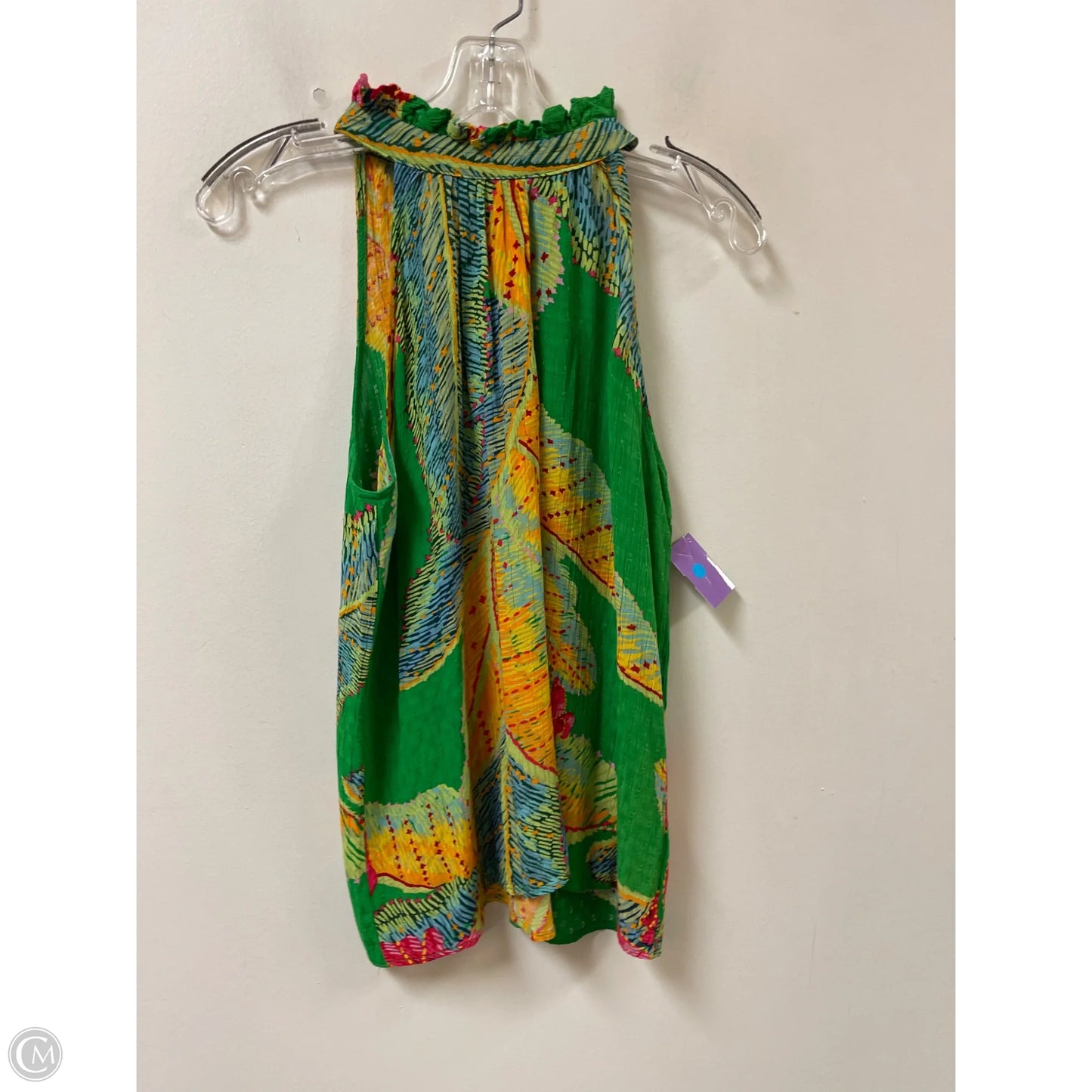 Top Sleeveless By Cynthia Rowley In Green, Size: L