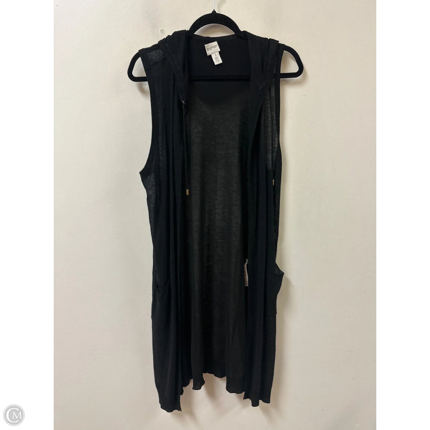 Sweater Cardigan By Chicos In Black, Size: M