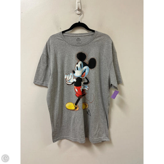 Top Short Sleeve By Disney In Black, Size: Xl