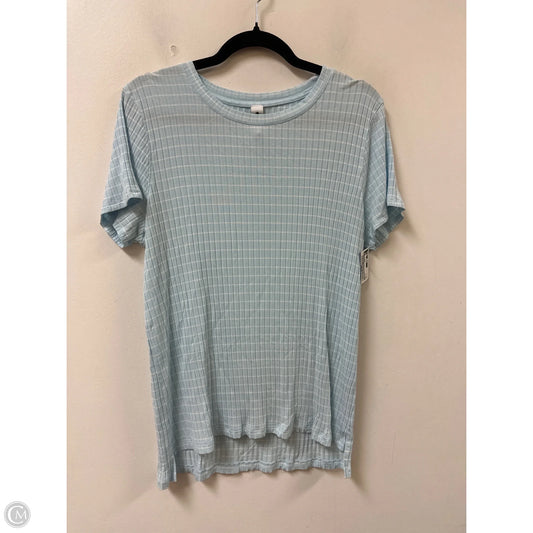Top Short Sleeve By Yogalicious In Blue, Size: L