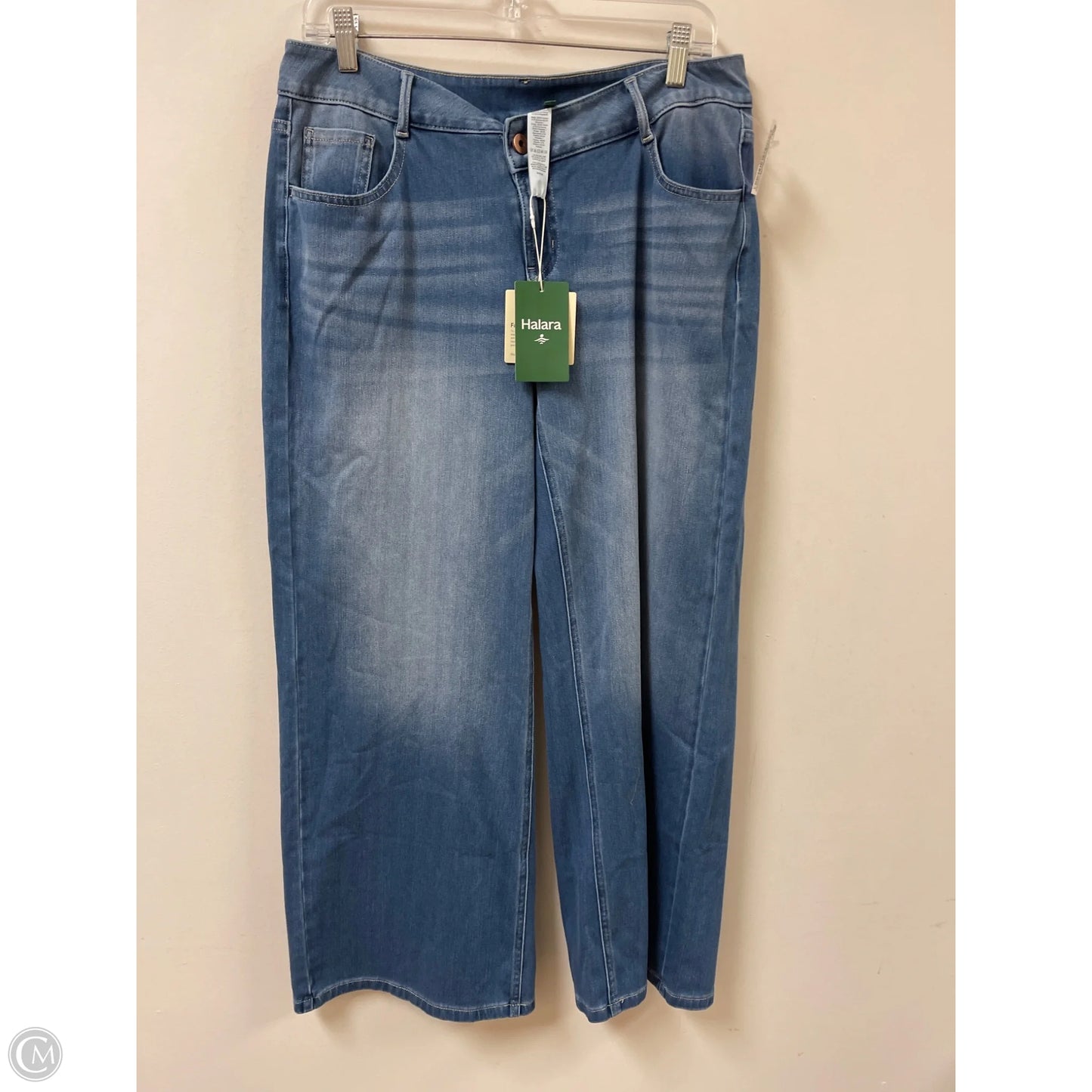 Jeans Wide Leg By Halara In Blue Denim, Size: 10