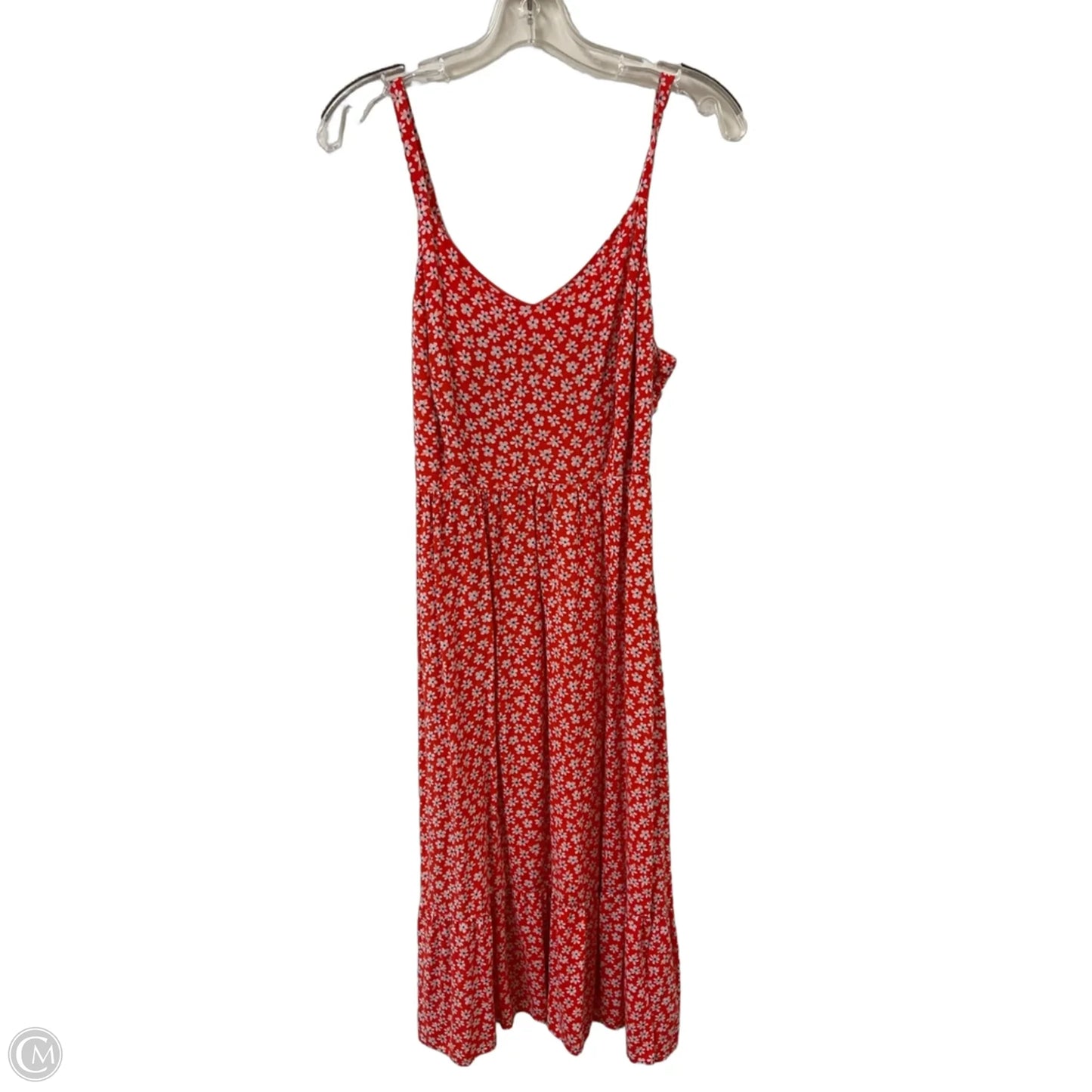Dress Casual Midi By Old Navy In Orange, Size: M