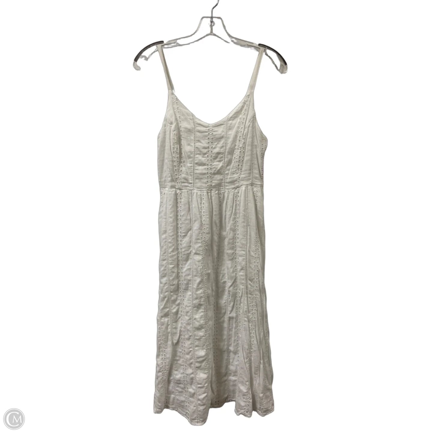 Dress Casual Midi By Old Navy In White, Size: M