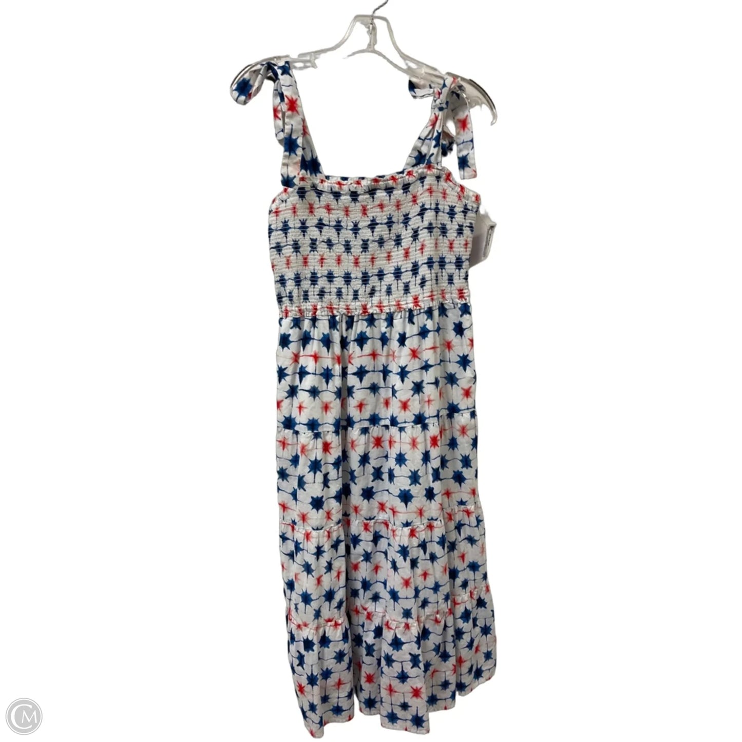 Dress Casual Maxi By J. Crew In Blue & Red & White, Size: M
